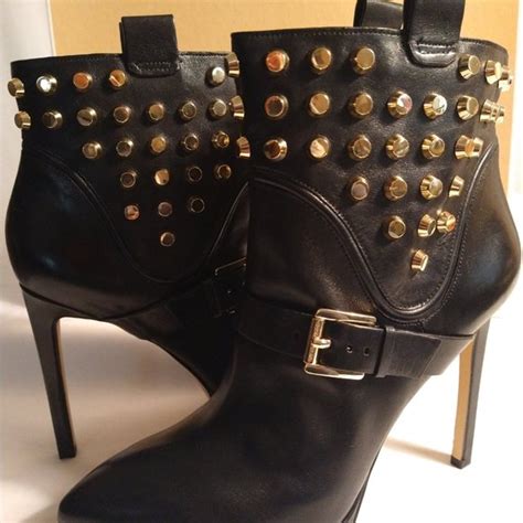 michael kors bryn studded leather ankle boot|Women's Brown Ankle Boots .